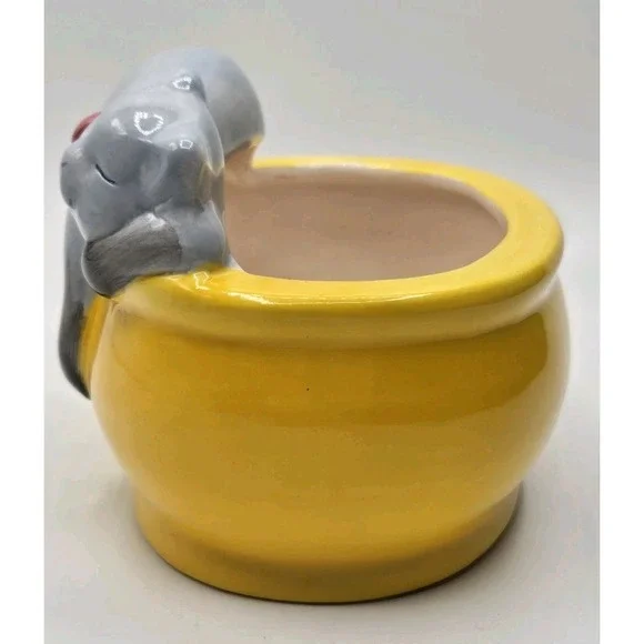 Chia Pet Cat Grass Planter - Snoozing Kitty - Rare Version - Picture 2 of 7